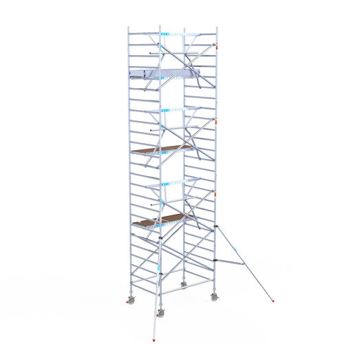 Euroscaffold Euroscaffold Euro 135x190x8,2m werkhoogte carbon vloer enkele voorloopleuning