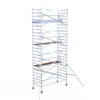 Euroscaffold Euroscaffold Euro 135x305x8,2m werkhoogte carbon vloer enkele voorloopleuning