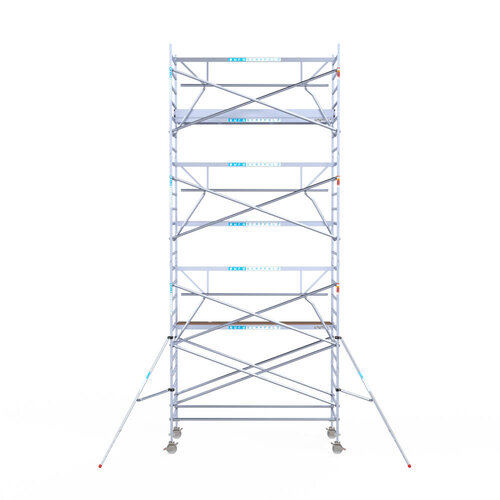 Euroscaffold Euroscaffold Euro 135x305x8,2m werkhoogte carbon vloer enkele voorloopleuning