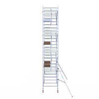 Euroscaffold Euroscaffold Euro 135x305x8,2m werkhoogte carbon vloer enkele voorloopleuning
