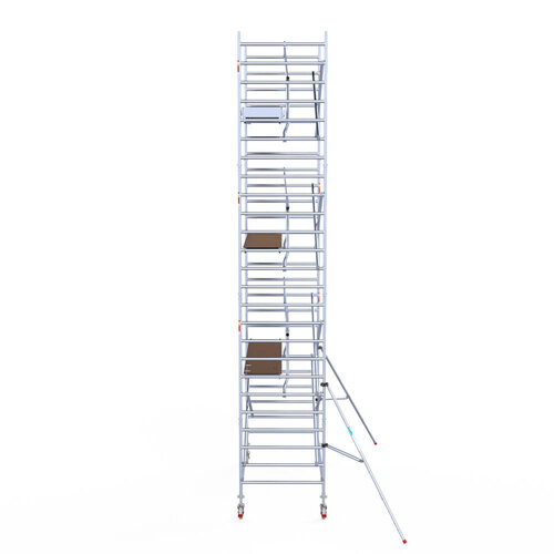 Euroscaffold Euroscaffold Euro 135x305x8,2m werkhoogte carbon vloer enkele voorloopleuning