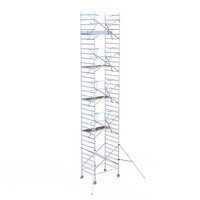 Euroscaffold Euroscaffold Euro 135x190x11,2m werkhoogte carbon vloer enkele voorloopleuning