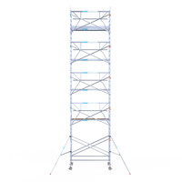 Euroscaffold Euroscaffold Euro 135x250x11,2m werkhoogte carbon vloer enkele voorloopleuning