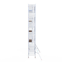 Euroscaffold Euroscaffold Euro 135x250x11,2m werkhoogte carbon vloer enkele voorloopleuning