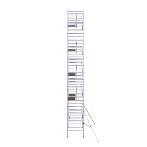 Euroscaffold Euroscaffold Euro 135x250x11,2m werkhoogte carbon vloer enkele voorloopleuning