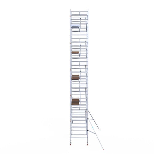 Euroscaffold Euroscaffold Euro 135x305x11,2m werkhoogte carbon vloer enkele voorloopleuning