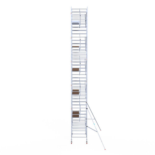 Euroscaffold Euroscaffold Euro 135x250x12,2m werkhoogte carbon vloer enkele voorloopleuning