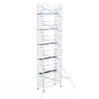 Euroscaffold Euroscaffold Euro 135x305x12,2m werkhoogte carbon vloer enkele voorloopleuning