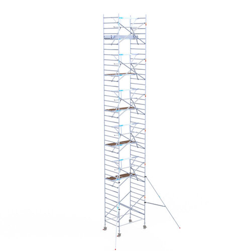 Euroscaffold Euroscaffold Euro 135x190x13,2m werkhoogte carbon vloer enkele voorloopleuning