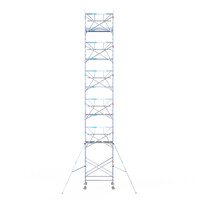 Euroscaffold Euroscaffold Euro 135x190x13,2m werkhoogte carbon vloer enkele voorloopleuning