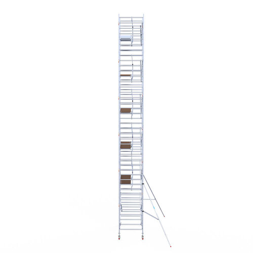 Euroscaffold Euroscaffold Euro 135x250x13,2m werkhoogte carbon vloer enkele voorloopleuning