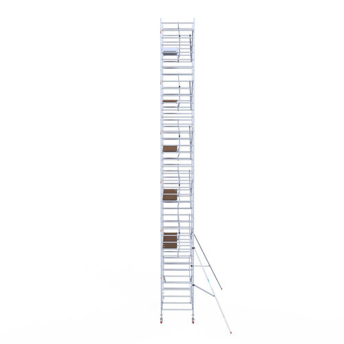 Euroscaffold Euroscaffold Euro 135x305x13,2m werkhoogte carbon vloer enkele voorloopleuning