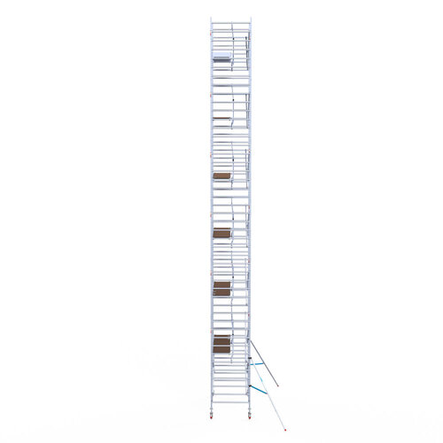 Euroscaffold Euroscaffold Euro 135x250x14,2m werkhoogte carbon vloer enkele voorloopleuning