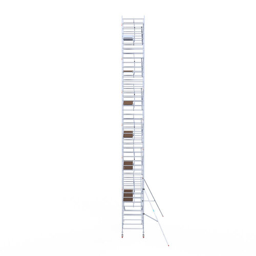 Euroscaffold Euroscaffold Euro 135x305x14,2m werkhoogte carbon vloer enkele voorloopleuning