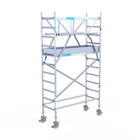 Euroscaffold Euroscaffold Euro 75x190x4,2m werkhoogte dubbele voorloopleuning
