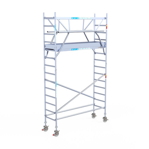 Euroscaffold Euroscaffold Euro 75x250x5,2m werkhoogte dubbele voorloopleuning