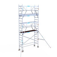 Euroscaffold Euroscaffold Euro 75x250x6,2m werkhoogte dubbele voorloopleuning