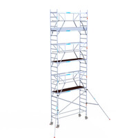 Euroscaffold Euroscaffold Euro 75x250x8,2m werkhoogte dubbele voorloopleuning