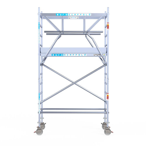 Euroscaffold Euroscaffold Euro 75x190x4,2m werkhoogte carbon vloer dubbele voorloopleuning