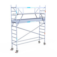 Euroscaffold Euroscaffold Euro 75x305x4,2m werkhoogte carbon vloer dubbele voorloopleuning