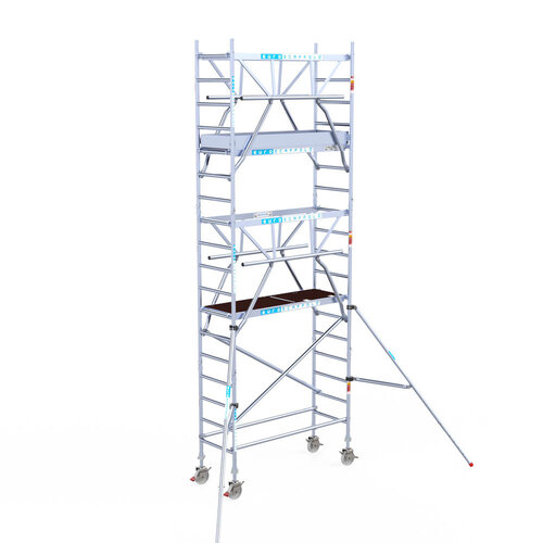 Euroscaffold Euroscaffold Euro 75x190x6,2m werkhoogte carbon vloer dubbele voorloopleuning