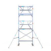 Euroscaffold Euroscaffold Euro 75x190x6,2m werkhoogte carbon vloer dubbele voorloopleuning