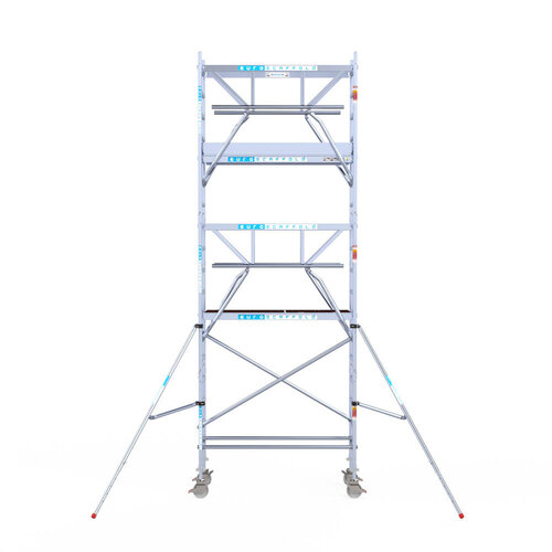 Euroscaffold Euroscaffold Euro 75x190x6,2m werkhoogte carbon vloer dubbele voorloopleuning