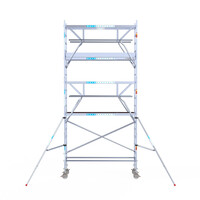 Euroscaffold Euroscaffold Euro 75x250x6,2m werkhoogte carbon vloer dubbele voorloopleuning