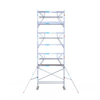 Euroscaffold Euroscaffold Euro 75x250x8,2m werkhoogte carbon vloer dubbele voorloopleuning