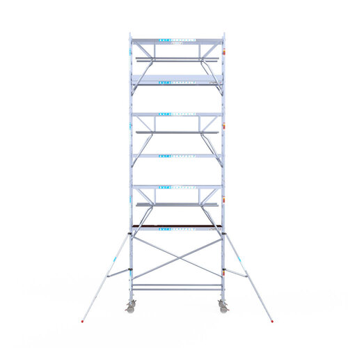 Euroscaffold Euroscaffold Euro 75x250x8,2m werkhoogte carbon vloer dubbele voorloopleuning