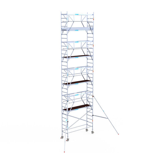 Euroscaffold Euroscaffold Euro 75x250x10,2m werkhoogte carbon vloer dubbele voorloopleuning