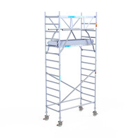 Euroscaffold Euroscaffold Euro 90x190x5,2m werkhoogte dubbele voorloopleuning