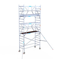 Euroscaffold Euroscaffold Euro 90x250x6,2m werkhoogte dubbele voorloopleuning