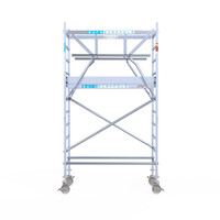 Euroscaffold Euroscaffold Euro 90x190x4,2m werkhoogte carbon vloer dubbele voorloopleuning