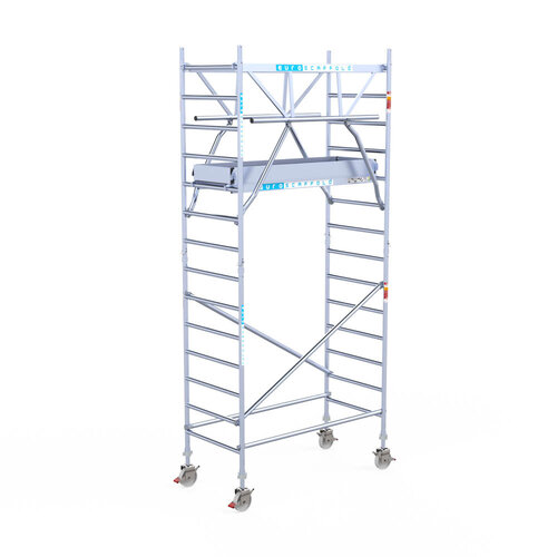 Euroscaffold Euroscaffold Euro 90x190x5,2m werkhoogte carbon vloer dubbele voorloopleuning