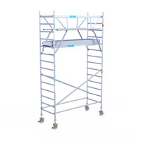 Euroscaffold Euroscaffold Euro 90x250x5,2m werkhoogte carbon vloer dubbele voorloopleuning
