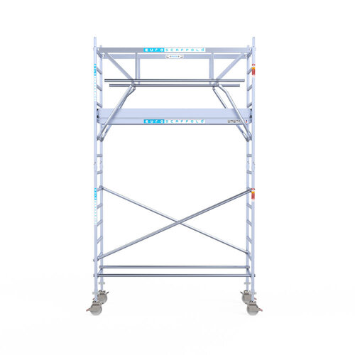 Euroscaffold Euroscaffold Euro 90x250x5,2m werkhoogte carbon vloer dubbele voorloopleuning