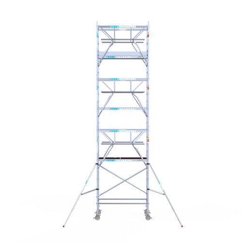 Euroscaffold Euroscaffold Euro 90x190x8,2m werkhoogte carbon vloer dubbele voorloopleuning