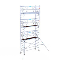 Euroscaffold Euroscaffold Euro 90x305x8,2m werkhoogte carbon vloer dubbele voorloopleuning