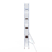 Euroscaffold Euroscaffold Euro 90x250x10,2m werkhoogte carbon vloer dubbele voorloopleuning