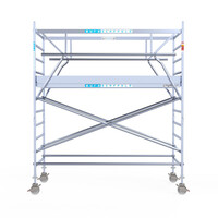 Euroscaffold Euroscaffold Euro 135x305x4,2m werkhoogte dubbele voorloopleuning
