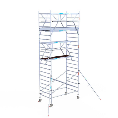 Euroscaffold Euroscaffold Euro 135x250x7,2m werkhoogte dubbele voorloopleuning