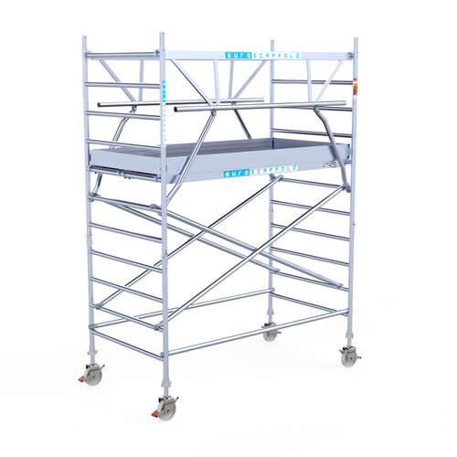 Euroscaffold Euroscaffold Euro 135x250x4,2m werkhoogte carbon vloer dubbele voorloopleuning
