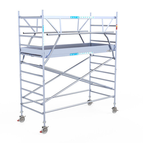 Euroscaffold Euroscaffold Euro 135x305x4,2m werkhoogte carbon vloer dubbele voorloopleuning