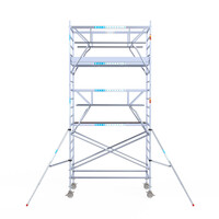 Euroscaffold Euroscaffold Euro 135x250x6,2m werkhoogte carbon vloer dubbele voorloopleuning
