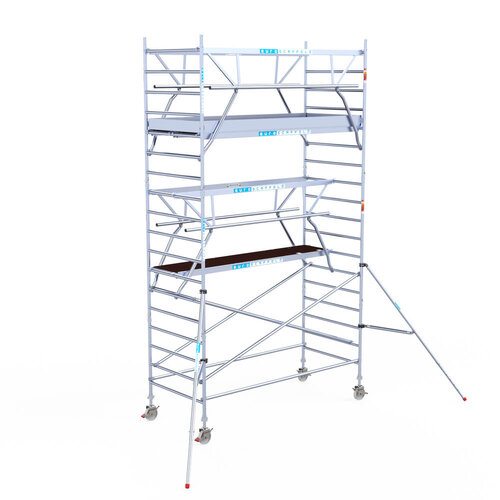 Euroscaffold Euroscaffold Euro 135x305x6,2m werkhoogte carbon vloer dubbele voorloopleuning