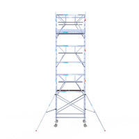 Euroscaffold Euroscaffold Euro 135x190x8,2m werkhoogte carbon vloer dubbele voorloopleuning