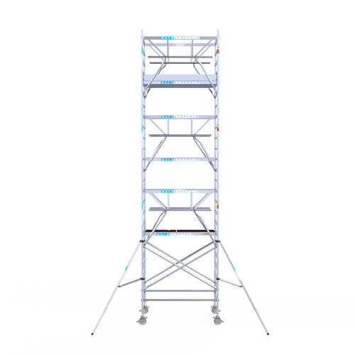 Euroscaffold Euroscaffold Euro 135x190x8,2m werkhoogte carbon vloer dubbele voorloopleuning