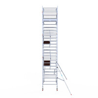 Euroscaffold Euroscaffold Euro 135x250x8,2m werkhoogte carbon vloer dubbele voorloopleuning