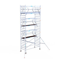 Euroscaffold Euroscaffold Euro 135x305x8,2m werkhoogte carbon vloer dubbele voorloopleuning